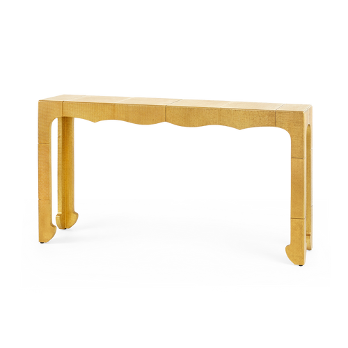 Jaques Console Table, Antique Brass