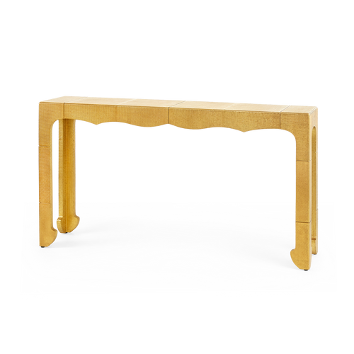 Jaques Console Table, Antique Brass