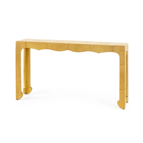 Jaques Console Table, Antique Brass