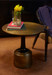 Klein Side Table, Antique Brass