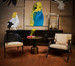 Klein Side Table, Antique Brass