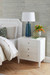 Kingston 3-Drawer Side Table, Soft White
