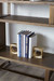 Karl Bookends (Pair), Brass