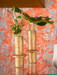 Kyoto Set of 2 Vases, Gold Leaf