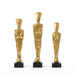 Lais Statues - Set of 3 Statues, Gold Leaf