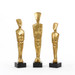 Lais Statues - Set of 3 Statues, Gold Leaf
