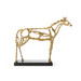 Arabian Horse Statue, Gold Leaf