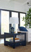 Lugano 1-Drawer Side Table, Deep Navy