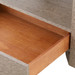 Lugano 1-Drawer Side Table, Taupe Gray