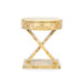 Modena 1-Drawer Side Table, Burl