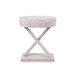 Modena 1-Drawer Side Table, Light Gray Burl