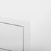 Madison 3-Drawer Side Table, Chiffon White