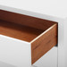Madison 3-Drawer Side Table, Chiffon White