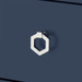 Madison Large 4-Drawer, Navy Blue Lacquer