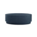 Mila Oval Coffee Table, Blue Steel