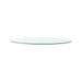 Mila Oval Coffee Table Glass Top, Clear