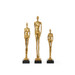 Miles Statues - Set of 3 Statues, Gold Leaf