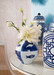 Malaga Vase, Blue and White