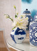 Malaga Vase, Blue and White