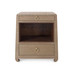 Ming 2-Drawer Side Table, Flax Brown