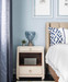 Ming 2-Drawer Side Table, Canvas Cream