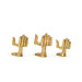 Mano Set of 3 Statues, Gold Leaf
