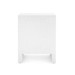 Morgan Grasscloth 3-Drawer Side Table, Chiffon White