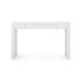 Morgan Grasscloth Console Table, Chiffon White