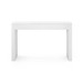 Morgan Grasscloth Console Table, Chiffon White