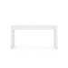 Morgan Large Grasscloth Console Table, Chiffon White