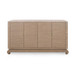 Meredith 4-Door Cabinet, Flax Brown