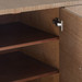 Meredith 4-Door Cabinet, Flax Brown