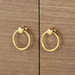Meredith 4-Door Cabinet, Flax Brown