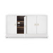 Meredith 4-Door Cabinet, Chiffon White