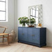 Meredith 4-Door Cabinet, Navy Blue