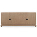 Meredith Extra Large 4-Door Cabinet, Flax Brown