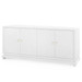 Meredith Extra Large 4-Door Cabinet, Chiffon White