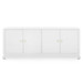 Meredith Extra Large 4-Door Cabinet, Chiffon White