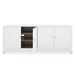 Meredith Extra Large 4-Door Cabinet, Chiffon White