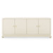 Meredith Extra Large 4-Door Cabinet, Canvas Cream