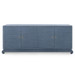 Meredith Extra Large 4-Door Cabinet, Navy Blue