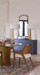 Meredith Extra Large 4-Door Cabinet, Navy Blue