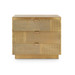 Mark 3-Drawer Side Table, Antique Brass