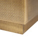 Mark 3-Drawer Side Table, Antique Brass