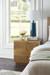 Mark 3-Drawer Side Table, Antique Brass
