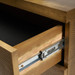 Mark 3-Drawer Side Table, Antique Brass