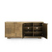 Mark 4-Door Cabinet, Antique Brass