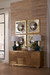 Mark 4-Door Cabinet, Antique Brass