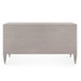 Morris Extra Large 6-Drawer, Taupe Gray and Satin Bronze