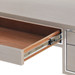 Morris Desk, Taupe Gray and Nickel